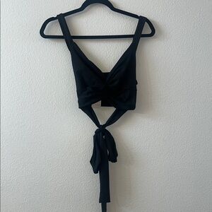 Black Crop Top size medium NWT